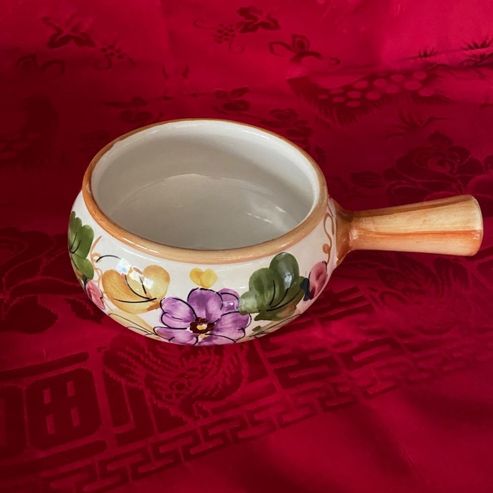 Vintage large handled bowls Made in Portugal for FTD
